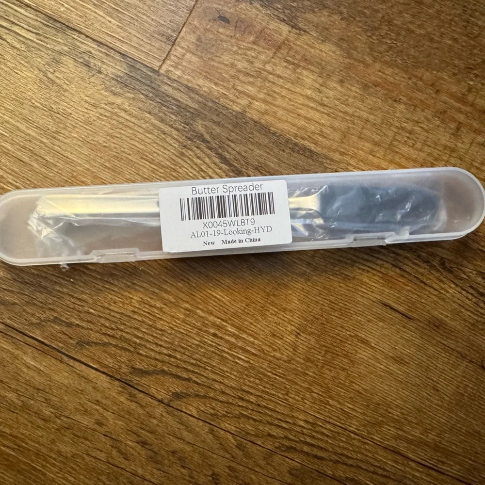 Engraved Silver Cheese or Butter Knife